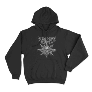 Snowflake Unisex Hoodie Black