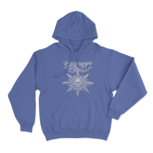 Snowflake Unisex Hoodie Blue